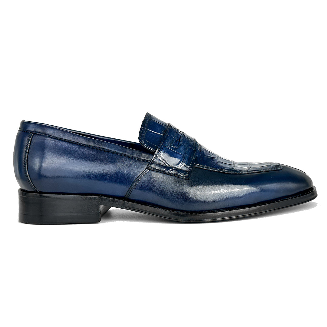 BLUE CROCO & LEATHER DORIAN