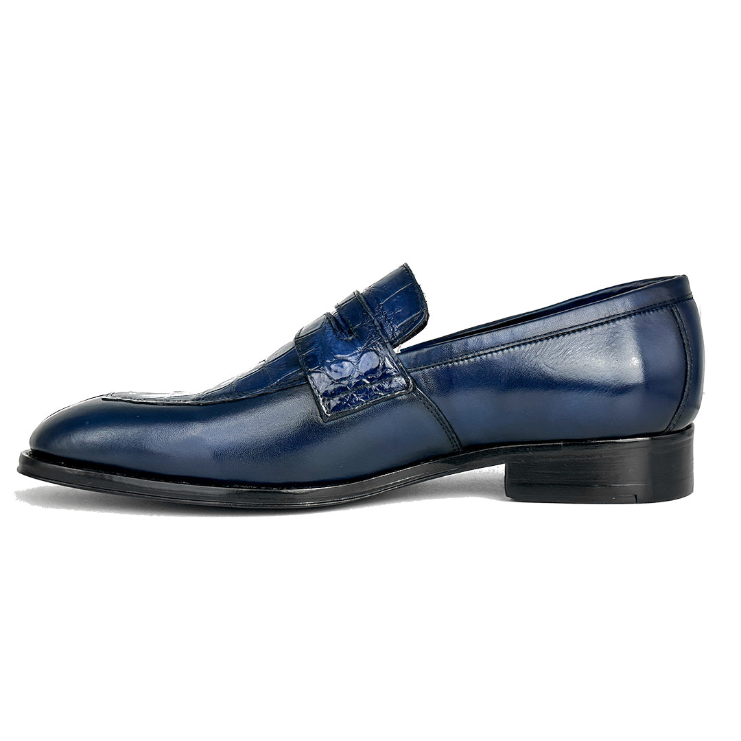 BLUE CROCO & LEATHER DORIAN
