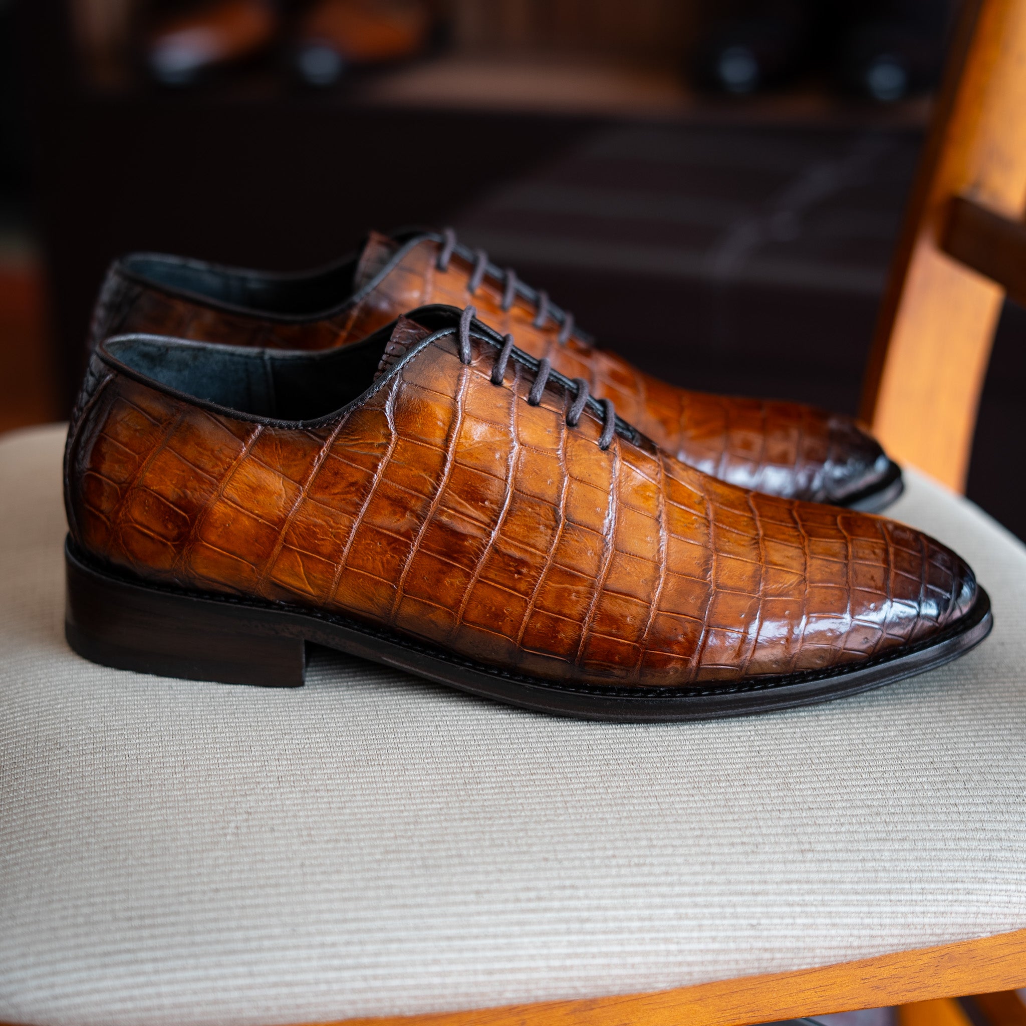 LIGHT BROWN CROCO HUGO