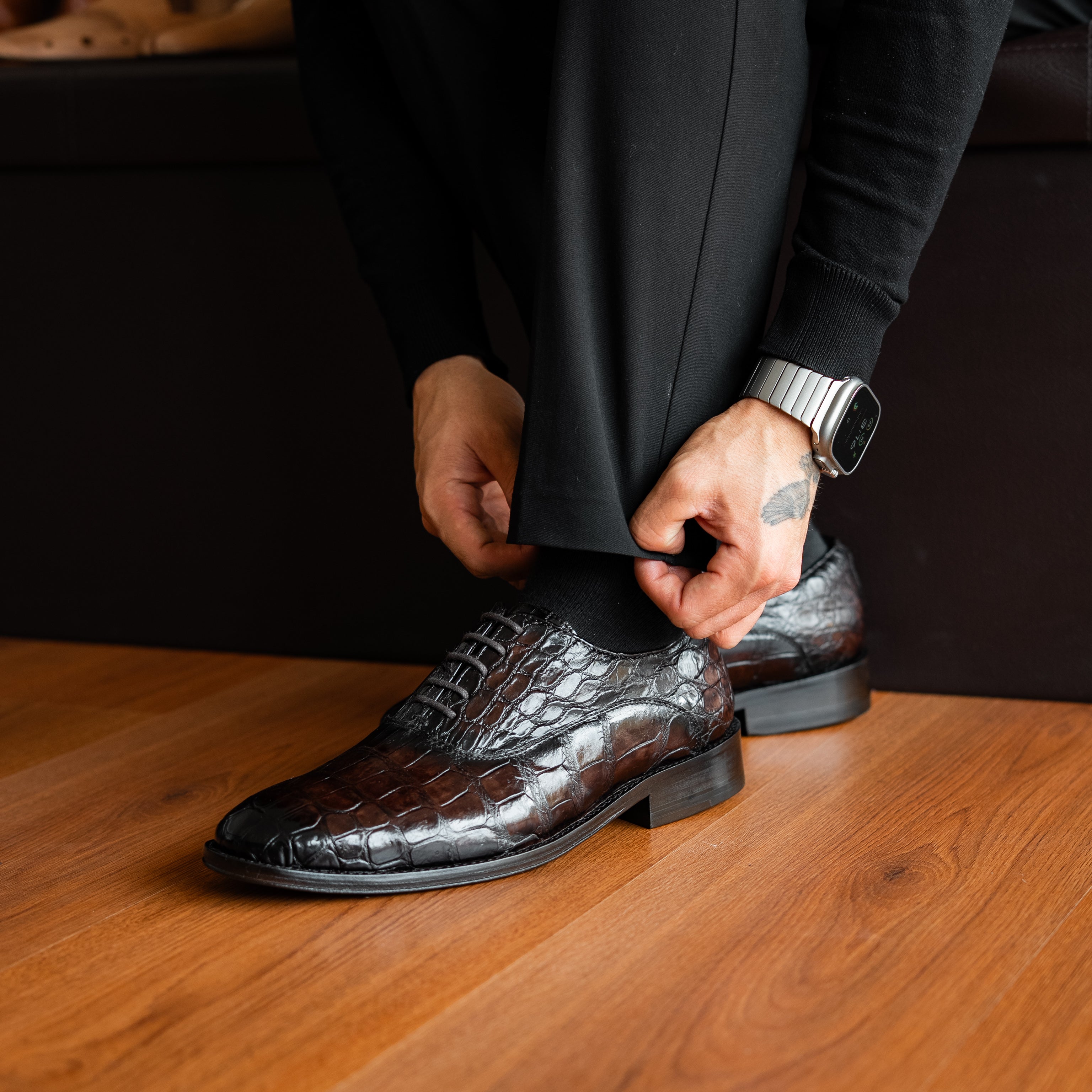 BROWN CROCO ALEXANDER