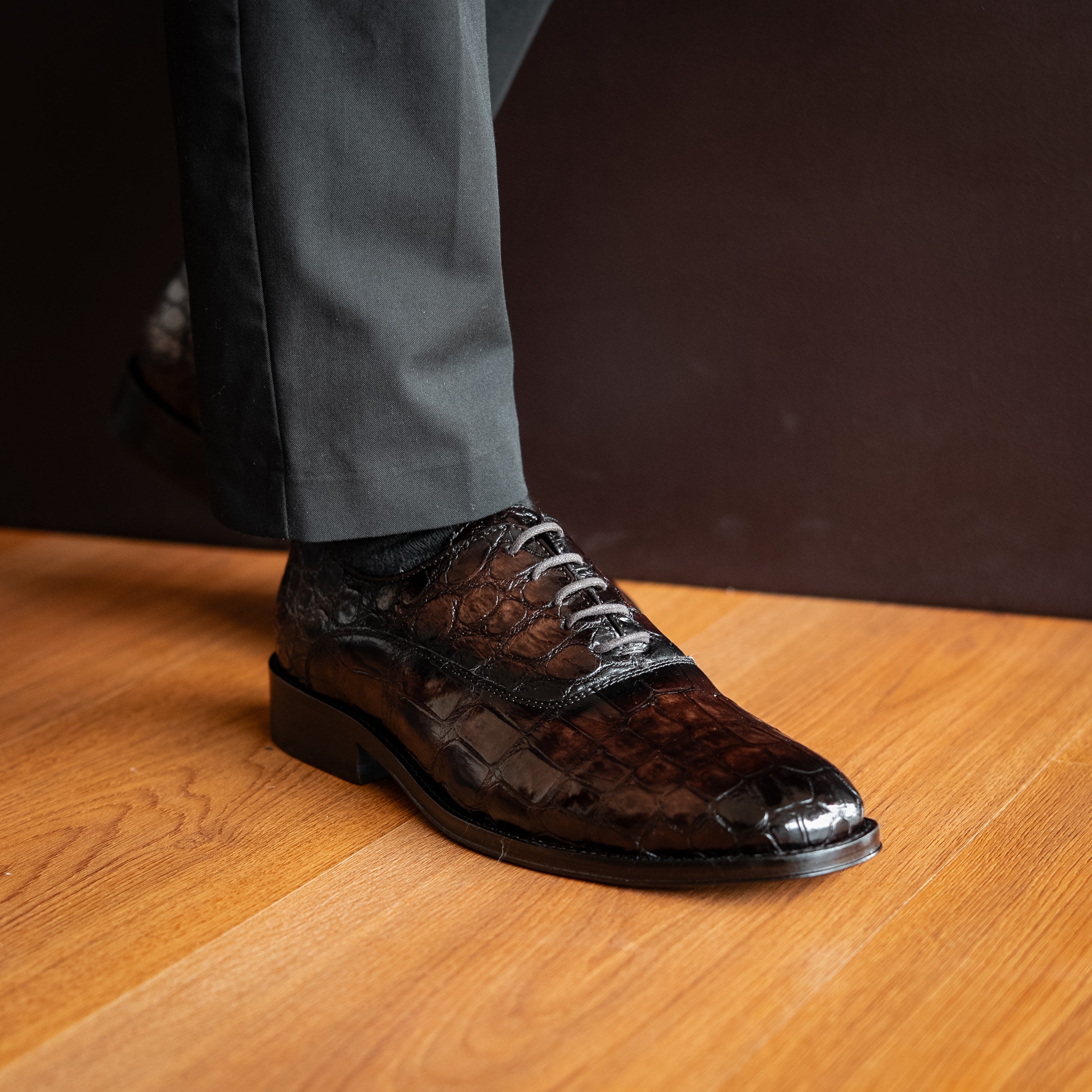 BROWN CROCO ALEXANDER