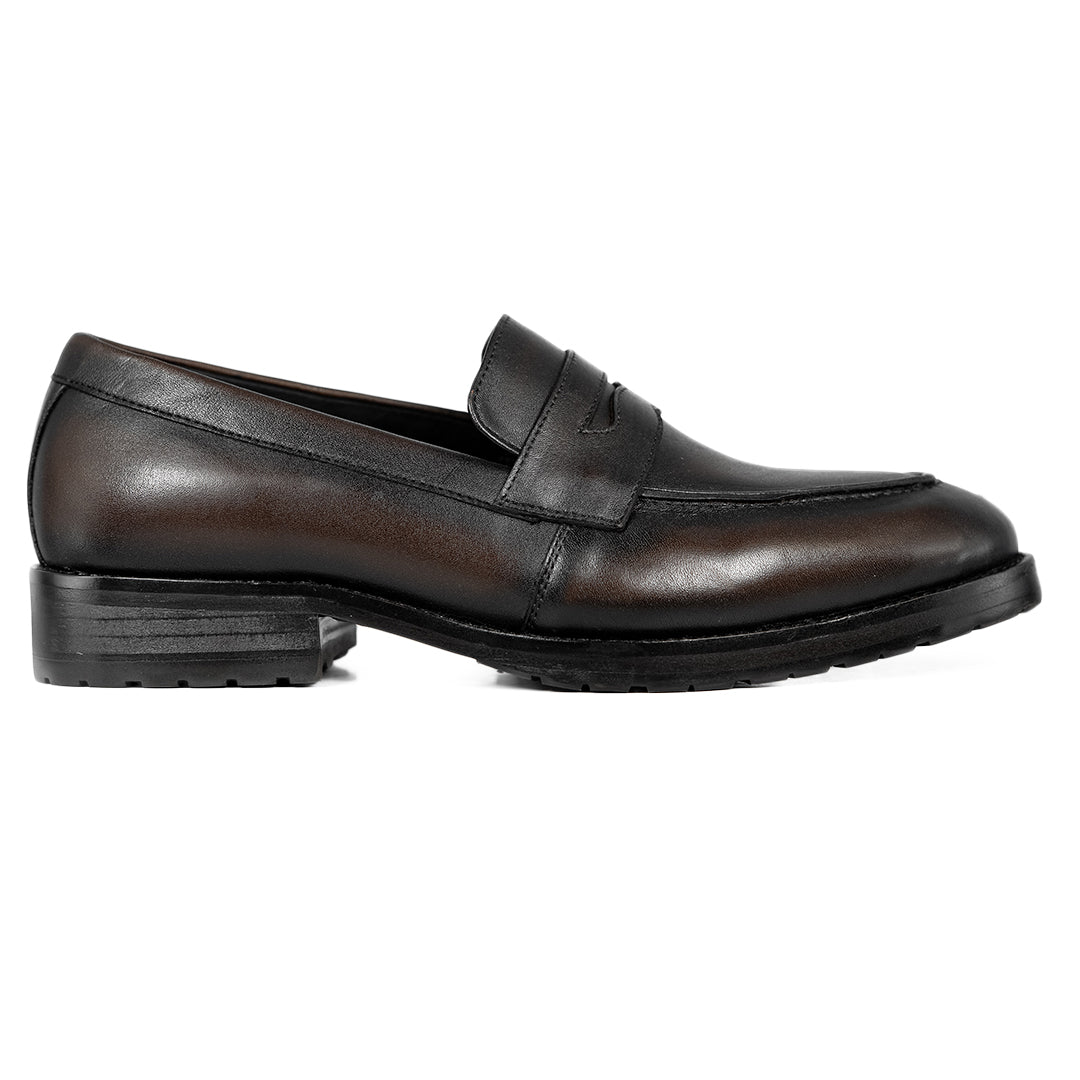 BROWN LEATHER MASSIMO