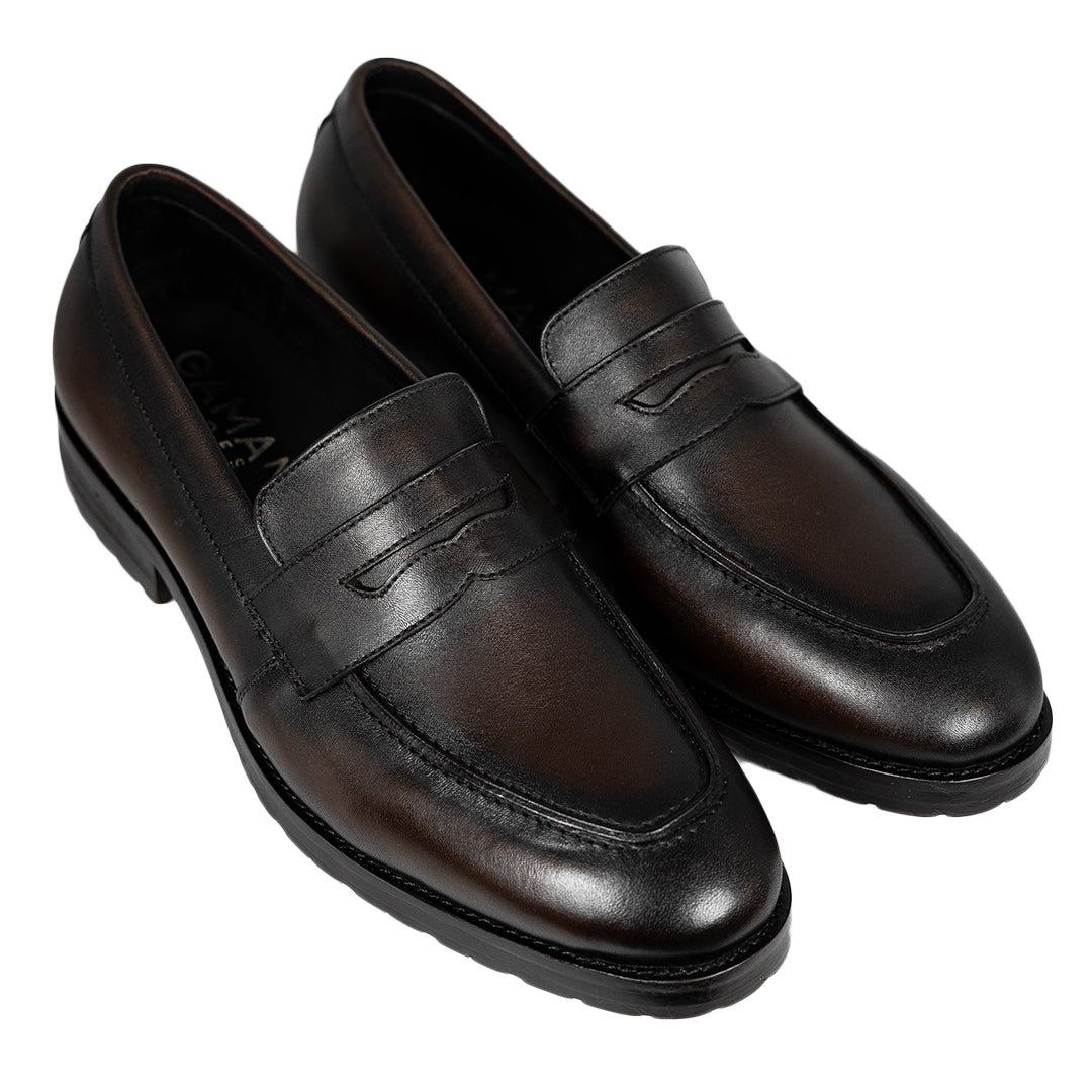 BROWN LEATHER MASSIMO