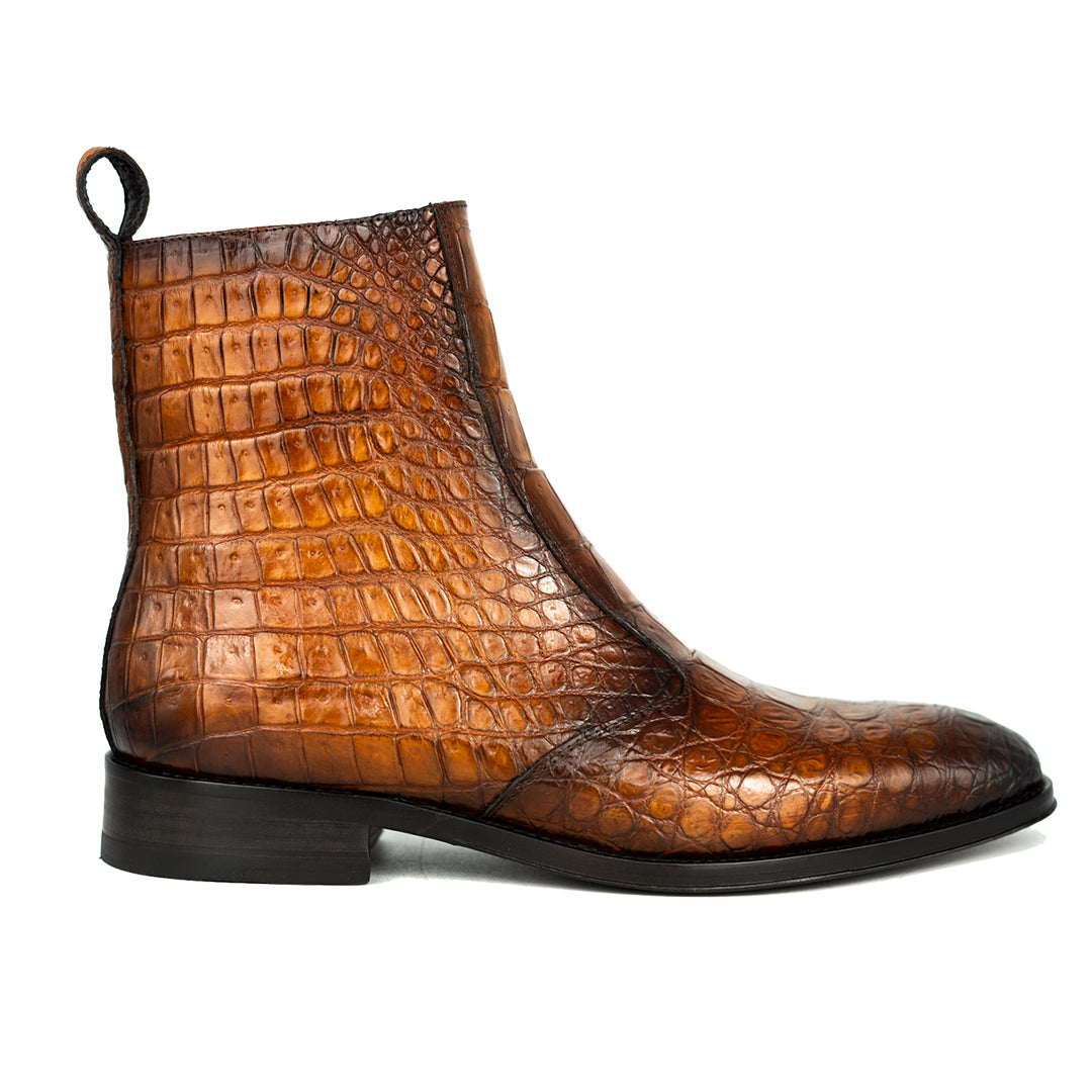 LIGH BROWN CROCO MARCUS