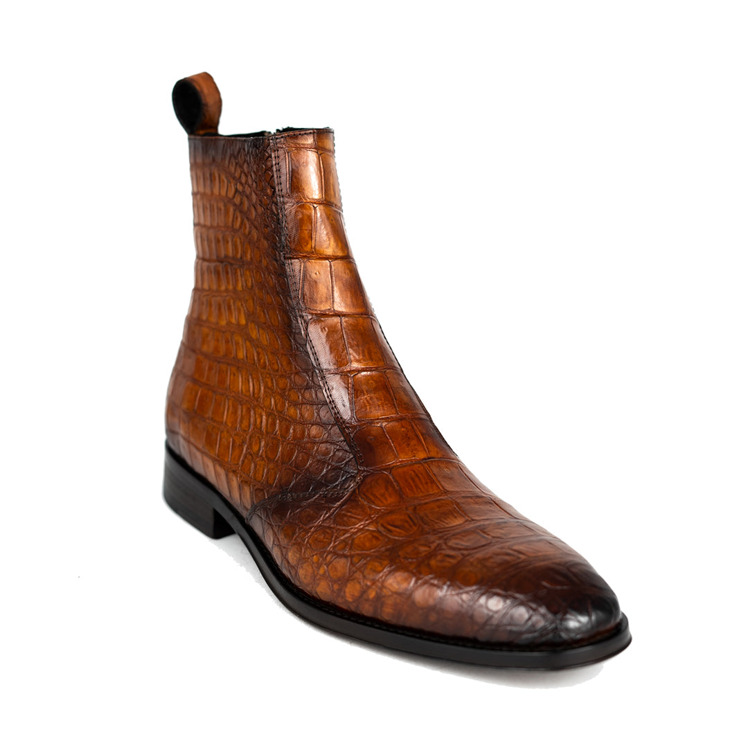 LIGH BROWN CROCO MARCUS