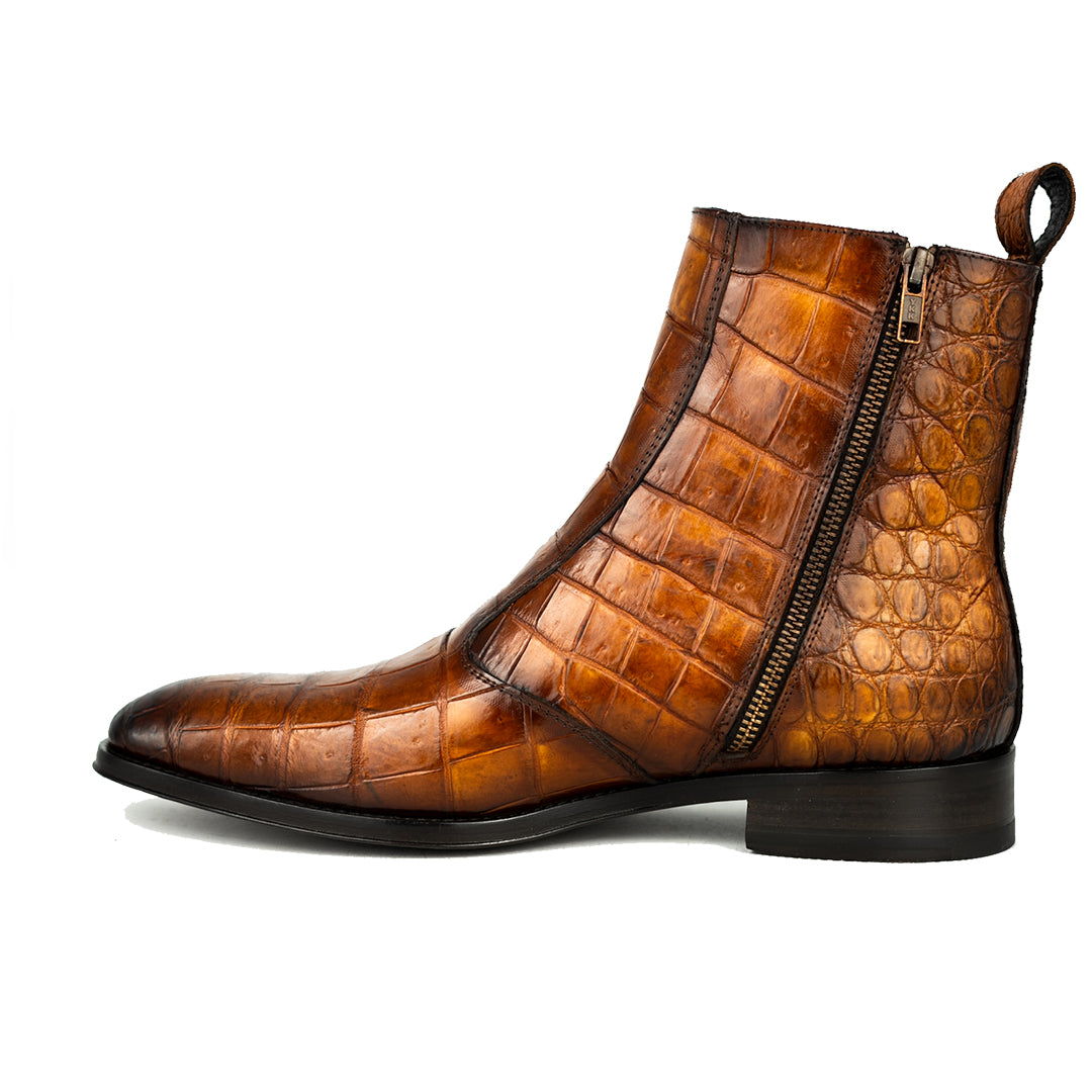 LIGH BROWN CROCO MARCUS